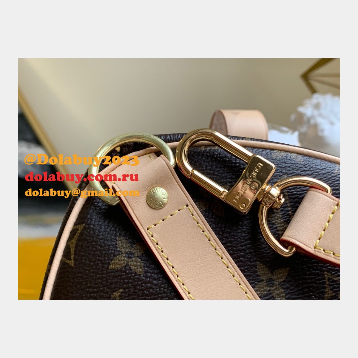 Louis Vuitton Replica 45/50/55cm Keepall Bandouliere Monogram Eclipse M41418 Canvas