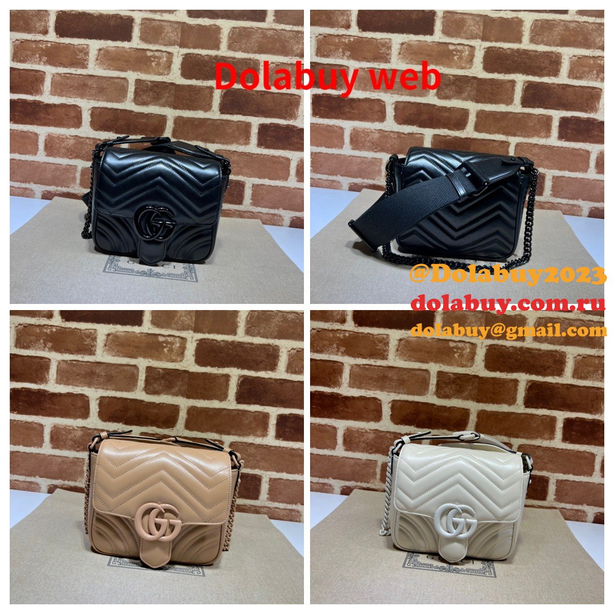 perfect G*u*i gg marmont matelasse 739681 shoulder fake bag