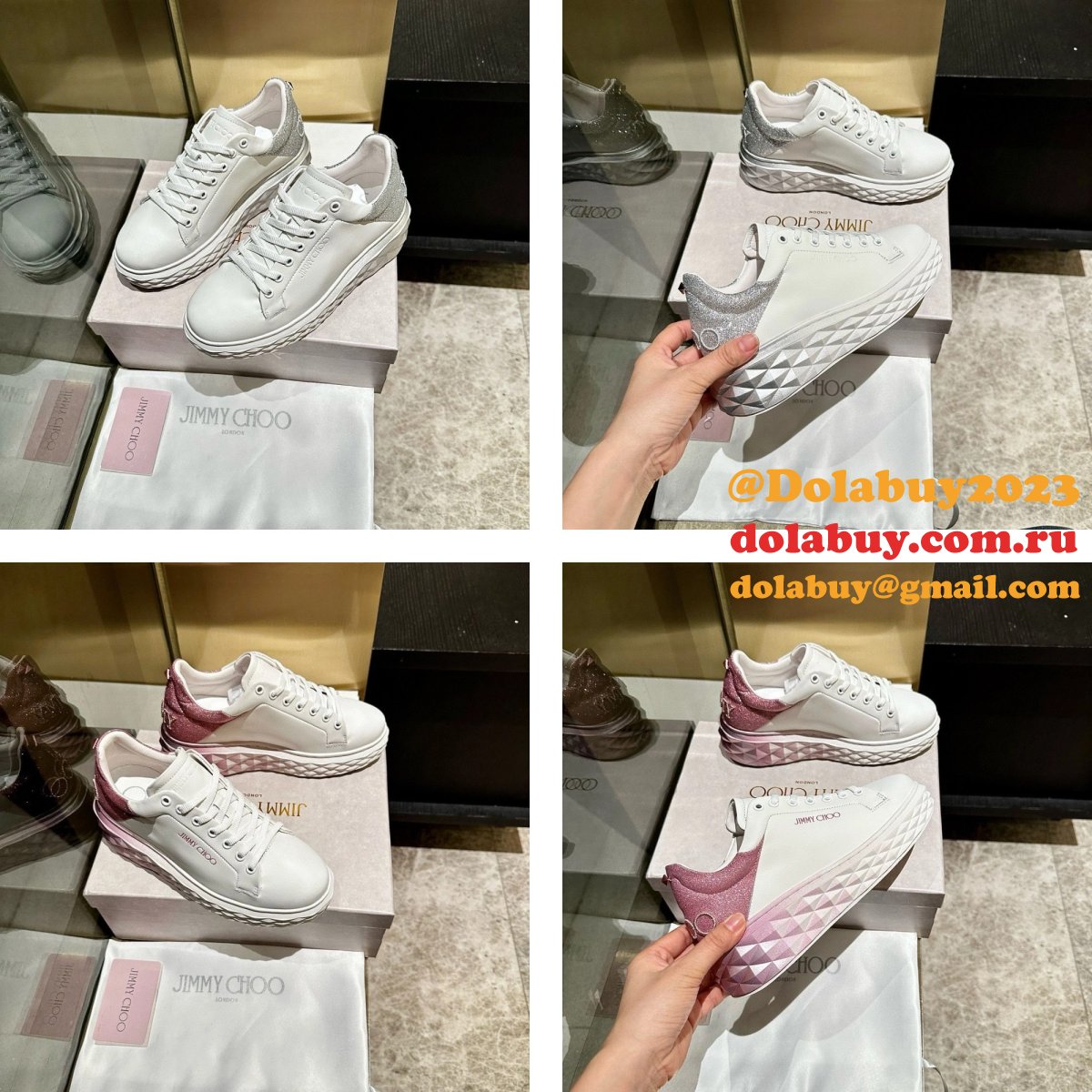 Designer Jimmy Choo Luxury Casual 7 Star Replica Shoes