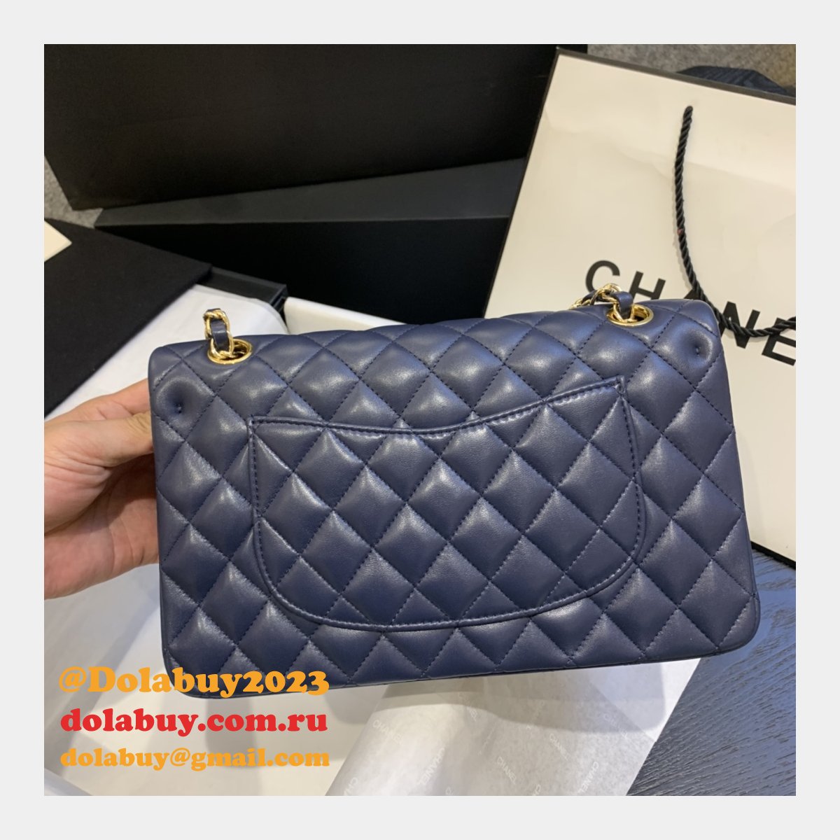 Top Quality CC Lambskin CF1112 25CM Handbags Online