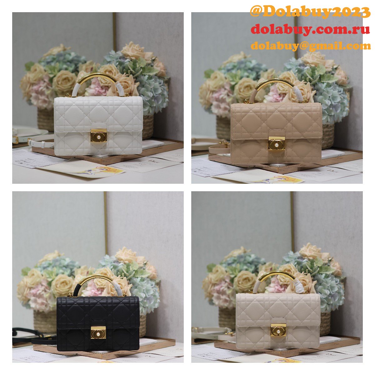 7 Star Top Quality DIOR Ange Medium Calfskin handbag