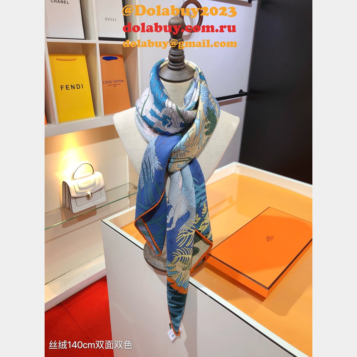 Best Hermes 140cm Velvet Square Scarf