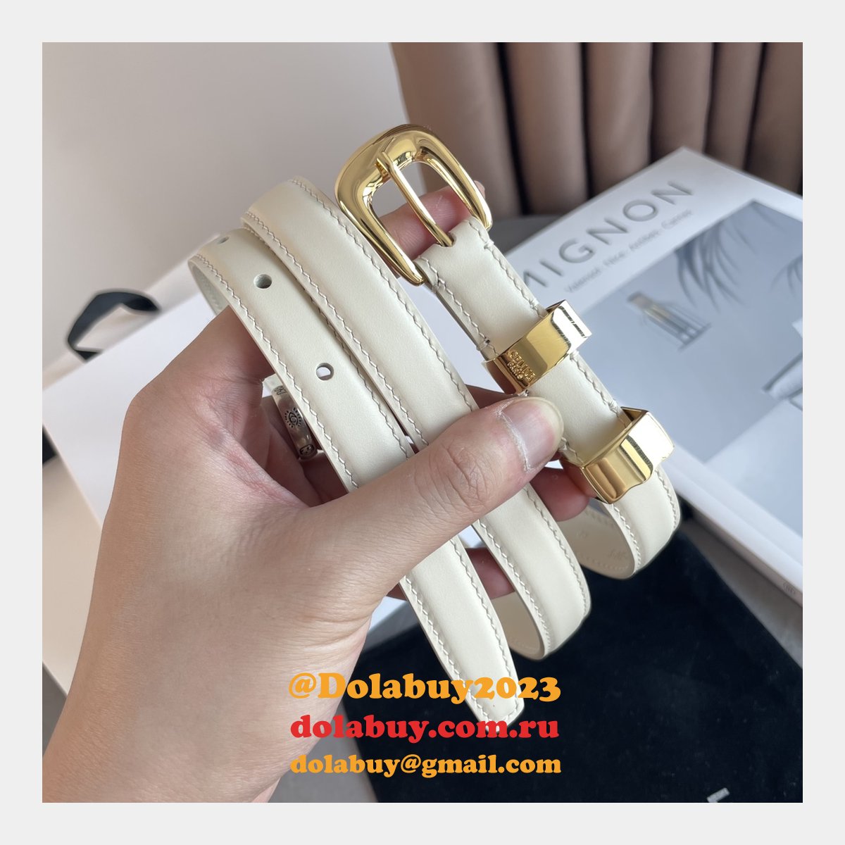 Replica Celine Inspired 18/25MM Top Quality Belt