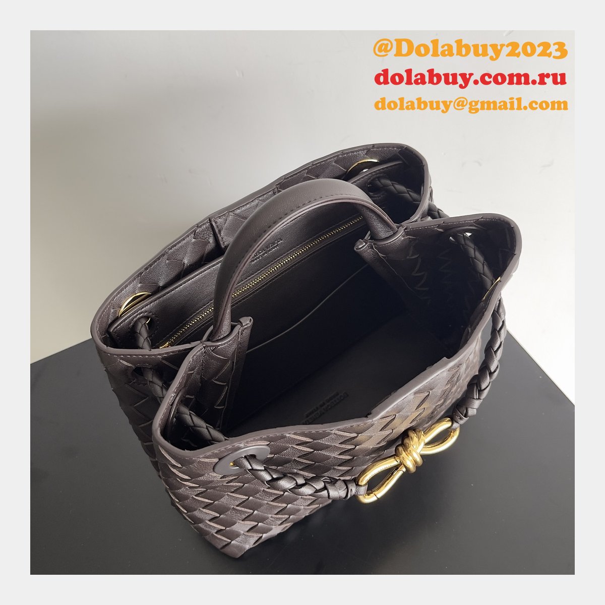 b0tte*a Ven*ta andiamo small 25cm bag leather strap