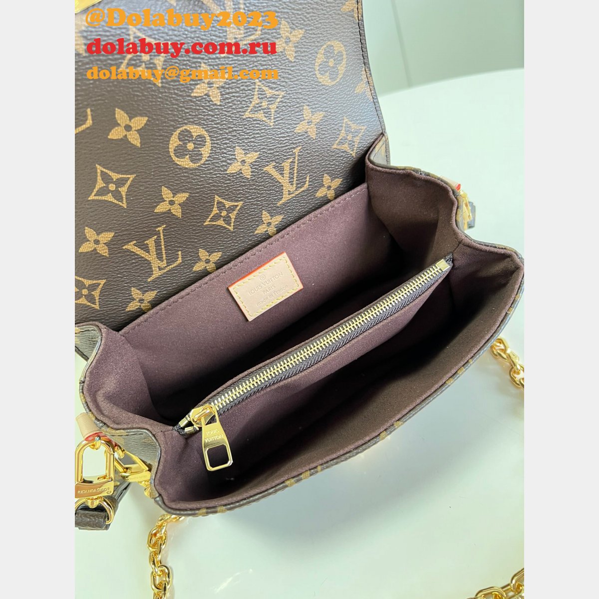 Factory Replica Louis Vuitton M46279 Pochette Métis East West Monogram