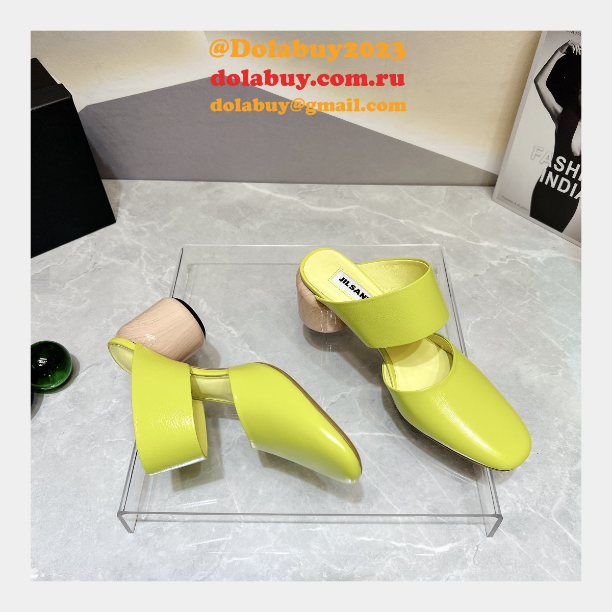 Jil Sander Wholesale Stretch Crinkle Vintage Replica Shoes