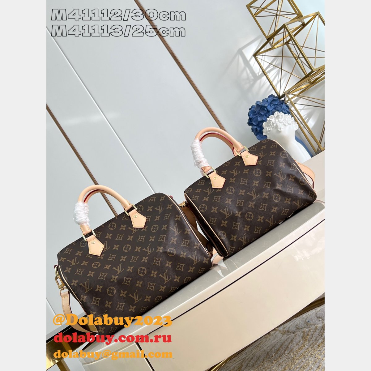AAA+ Louis Vuitton High Quality Speedy Bandouliere 25 30 35 Monogram