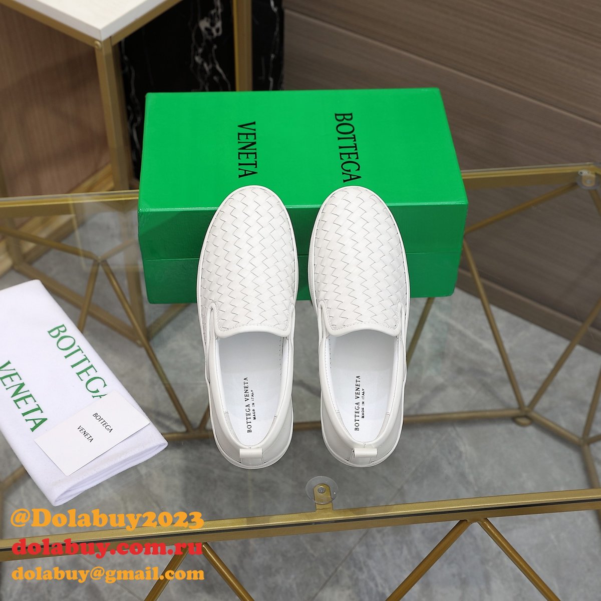 b0tte*a Ven*ta knockoff flats intrecciato nappa slip on sneakers shoes