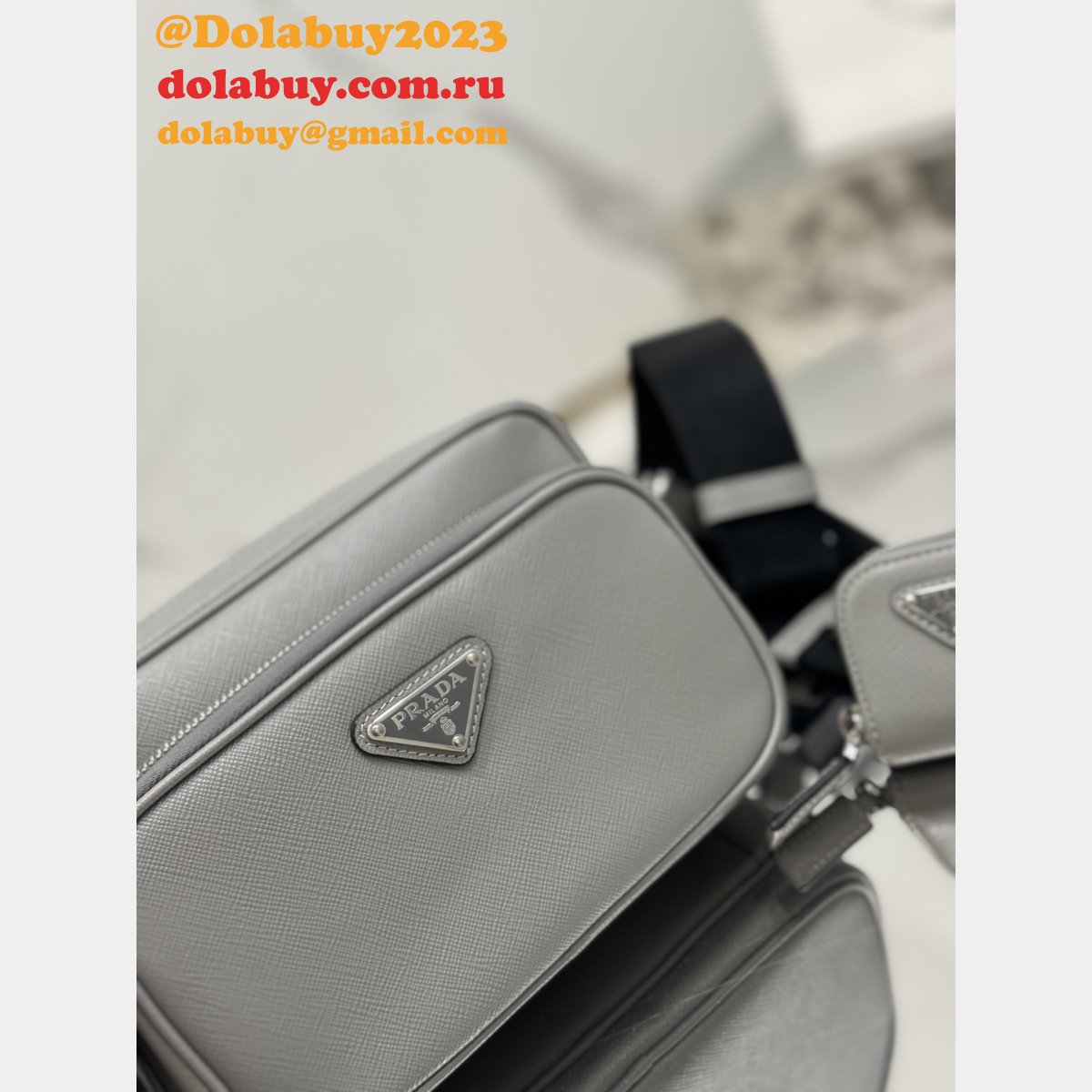 Best Replica Prada Saffiano men Camera bag