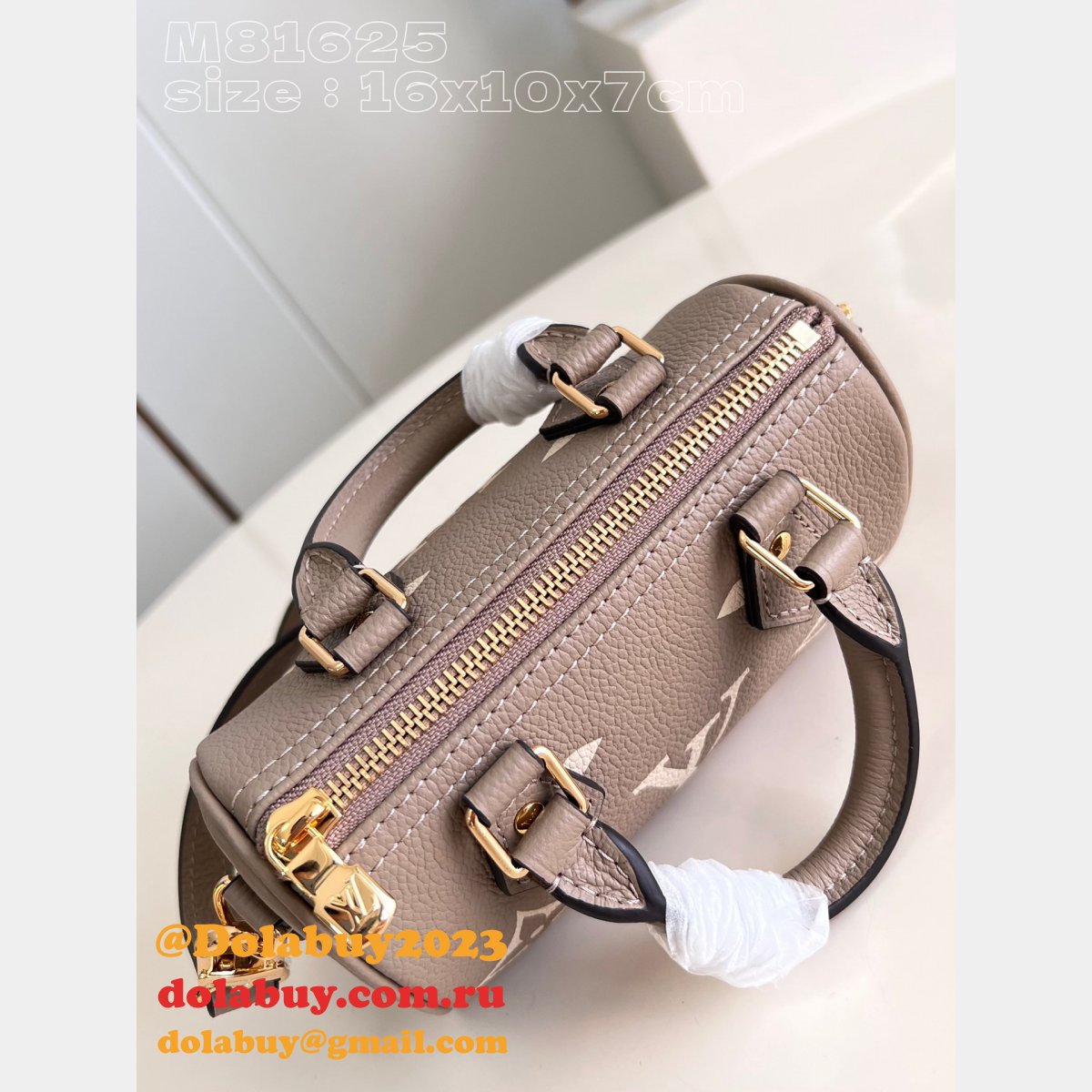 Nano Speedy Dove/Cream M81625 Designer Replica Louis Vuitton Bag