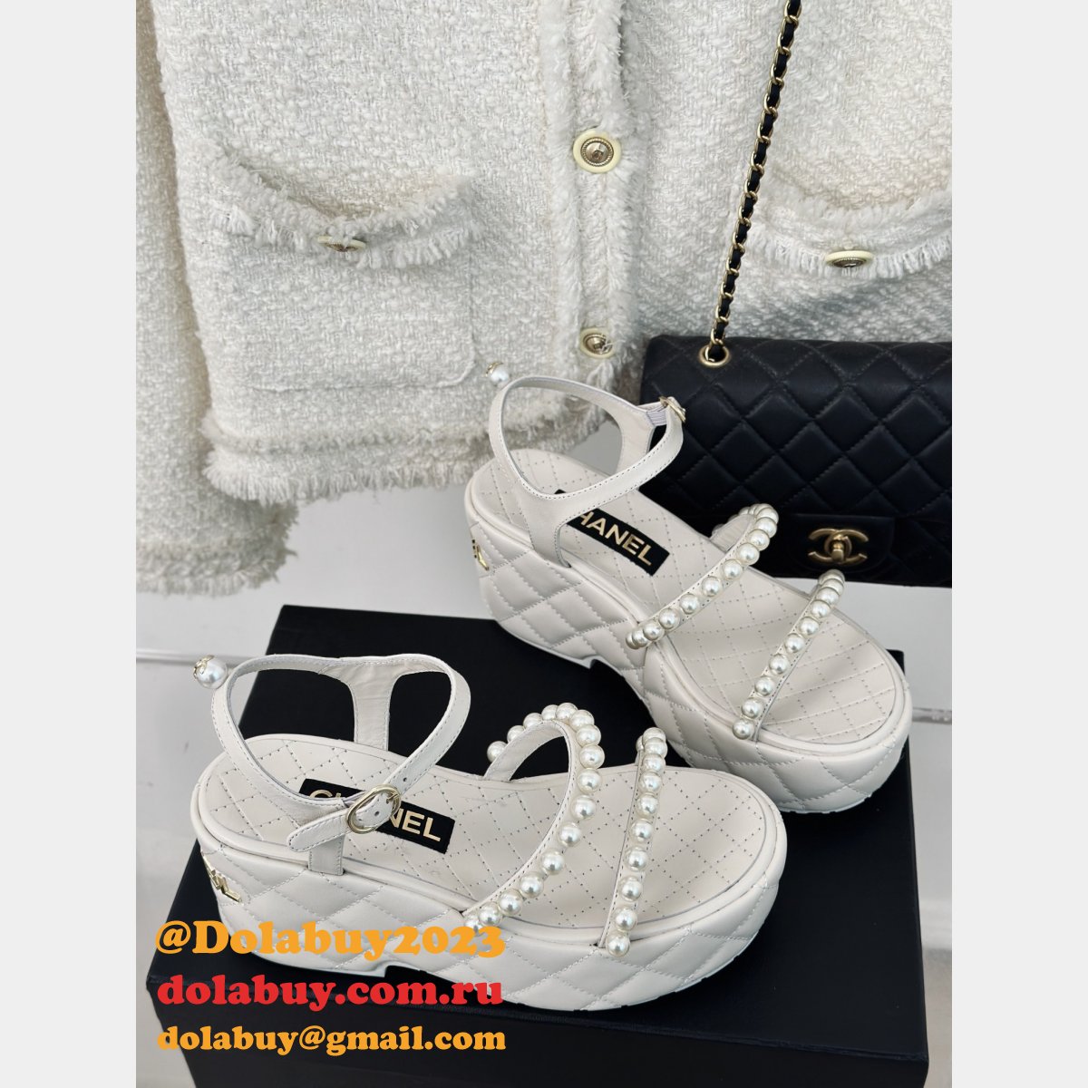High Quality Designer CC PEARS SLIPPERS AND SANDALS