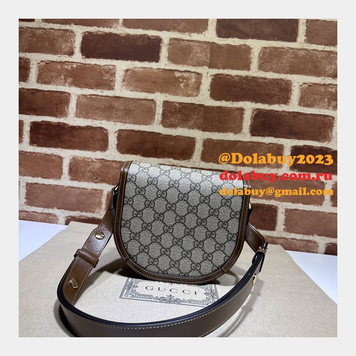 buy aaaa G*u*i 760191 horsebit rounded fake designer bags