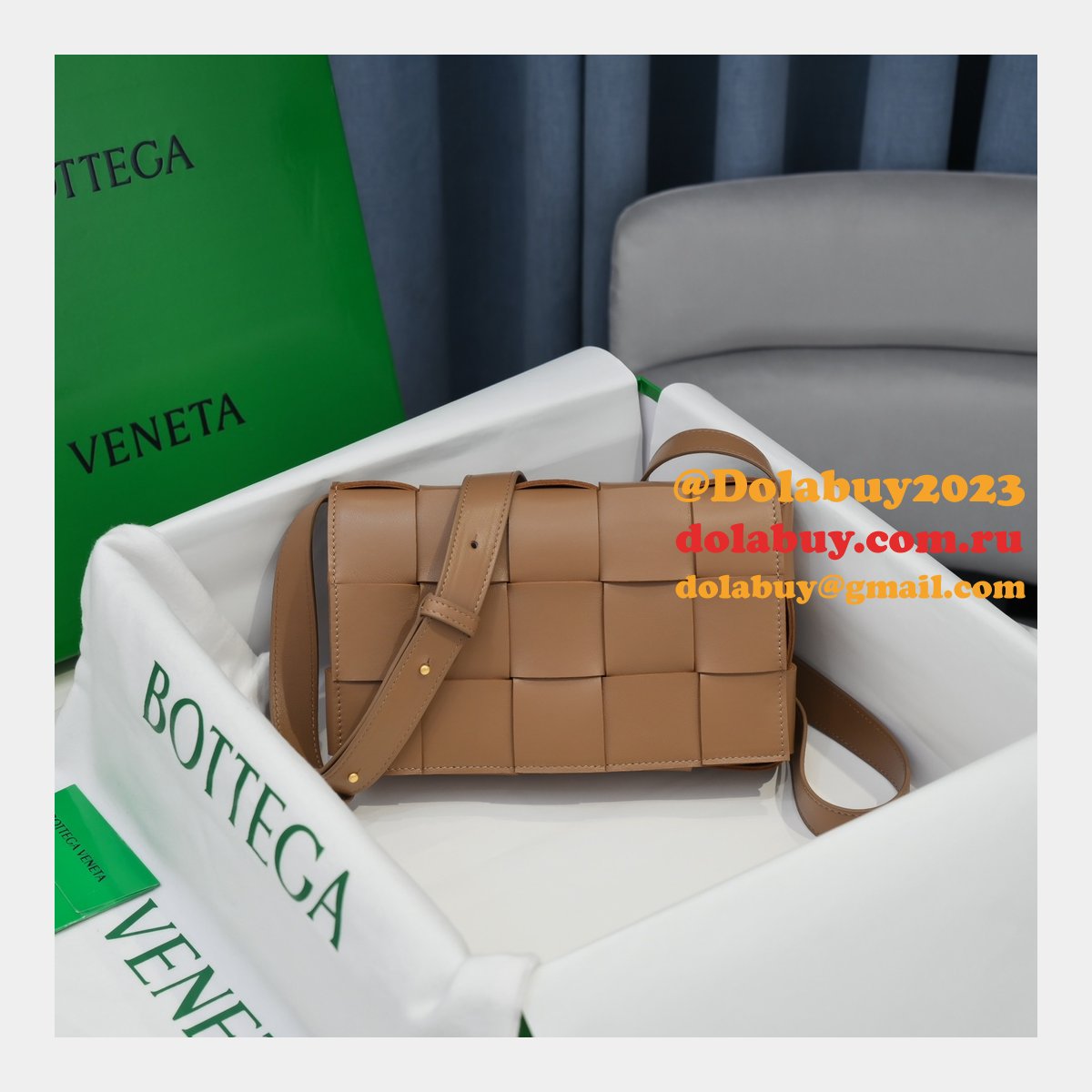top quality b0tte*a Ven*ta cassette lambskin crossbody bag