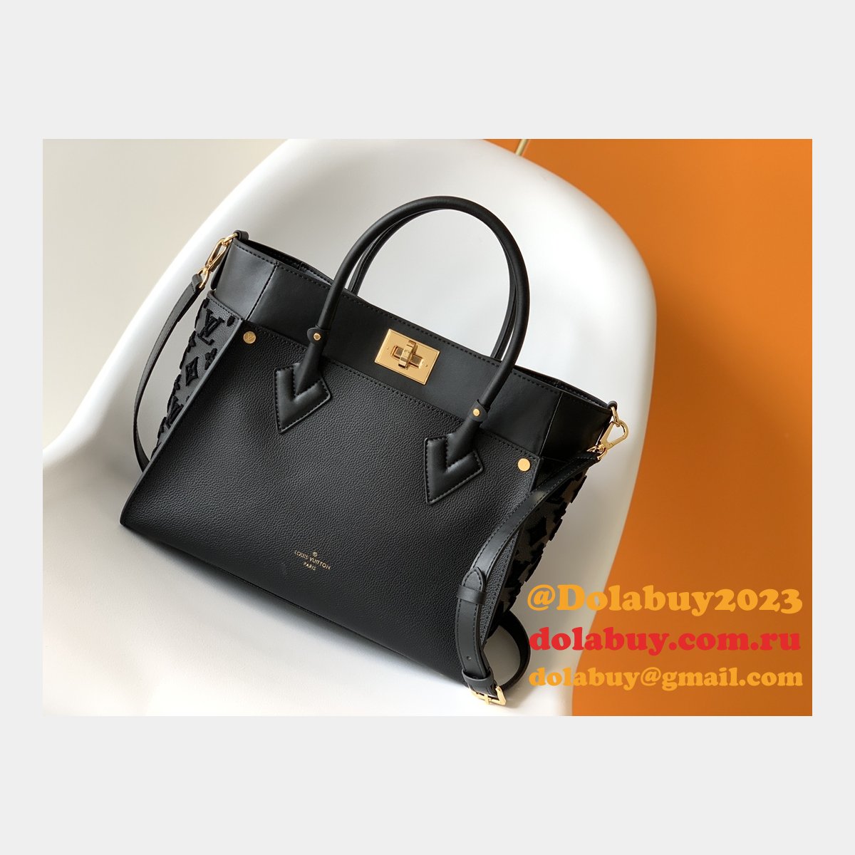 Designer LOUIS VUITTON On My Side MM M53825 HANDBAG