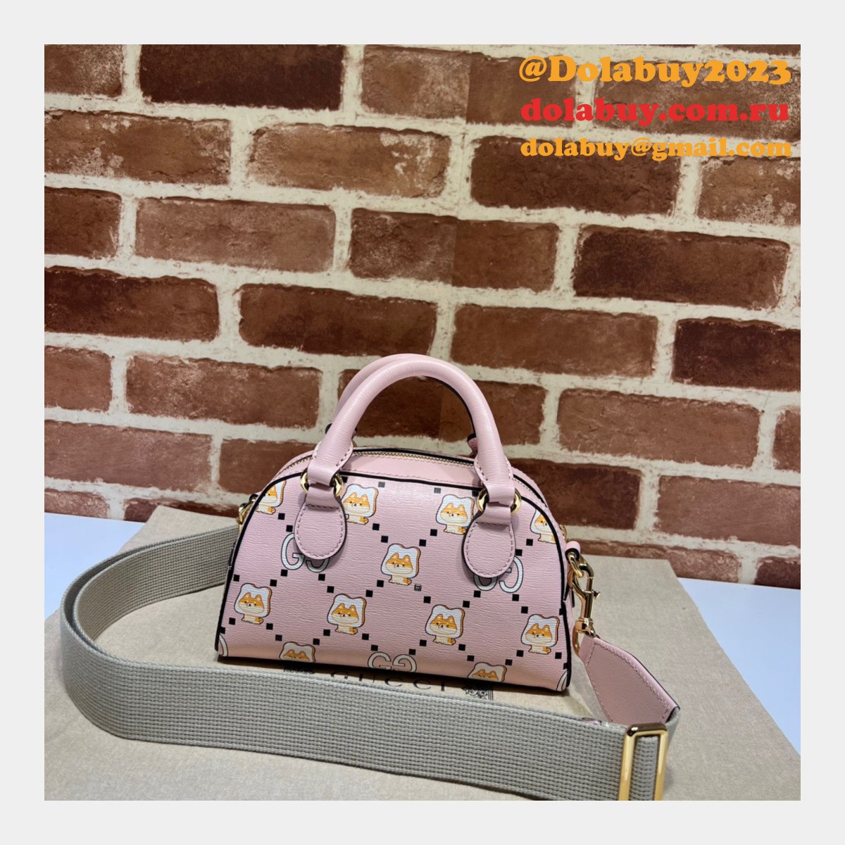 replica G*u*i 724606 ophidia gg animal print high quality bag