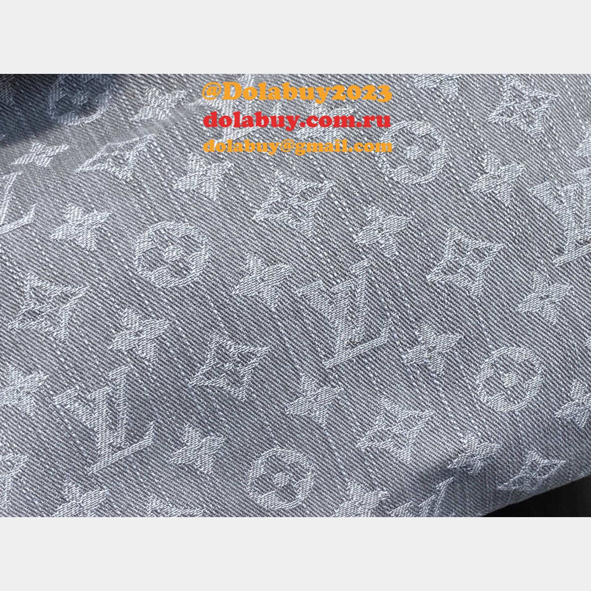 Louis Vuitton M13289 CarryAll MM Monogram Denim Copy Women Bag