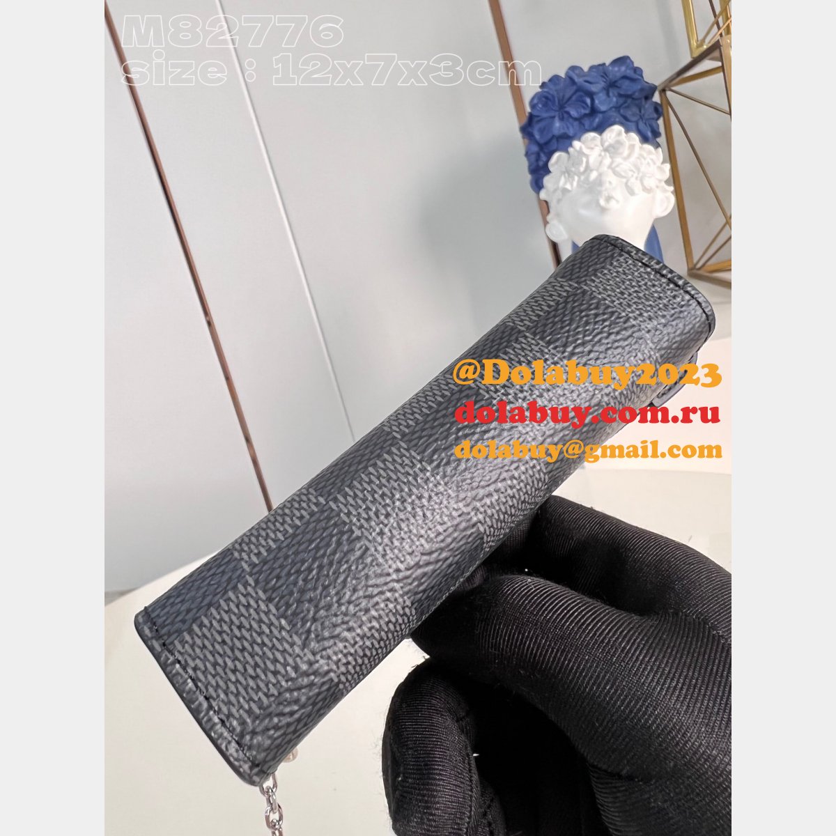 Key Pouch Voyage Monogram Eclipse M82776 Louis Vuitton Replica Bag