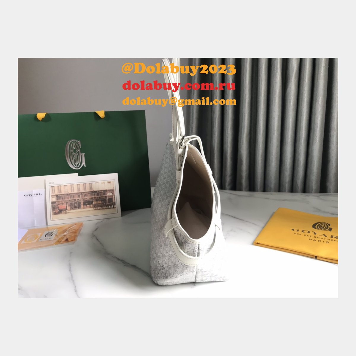 Designer Goyard Chien Gris & Pocket Pet bag