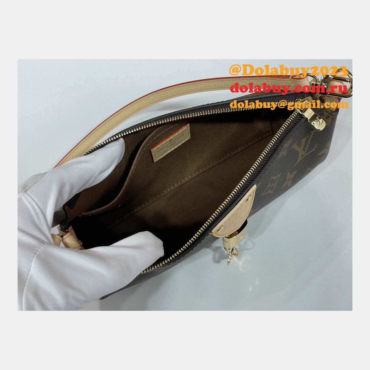 Goods Shop Louis Vuitton Replica Pochette Tirette Monogram M47123 Bag