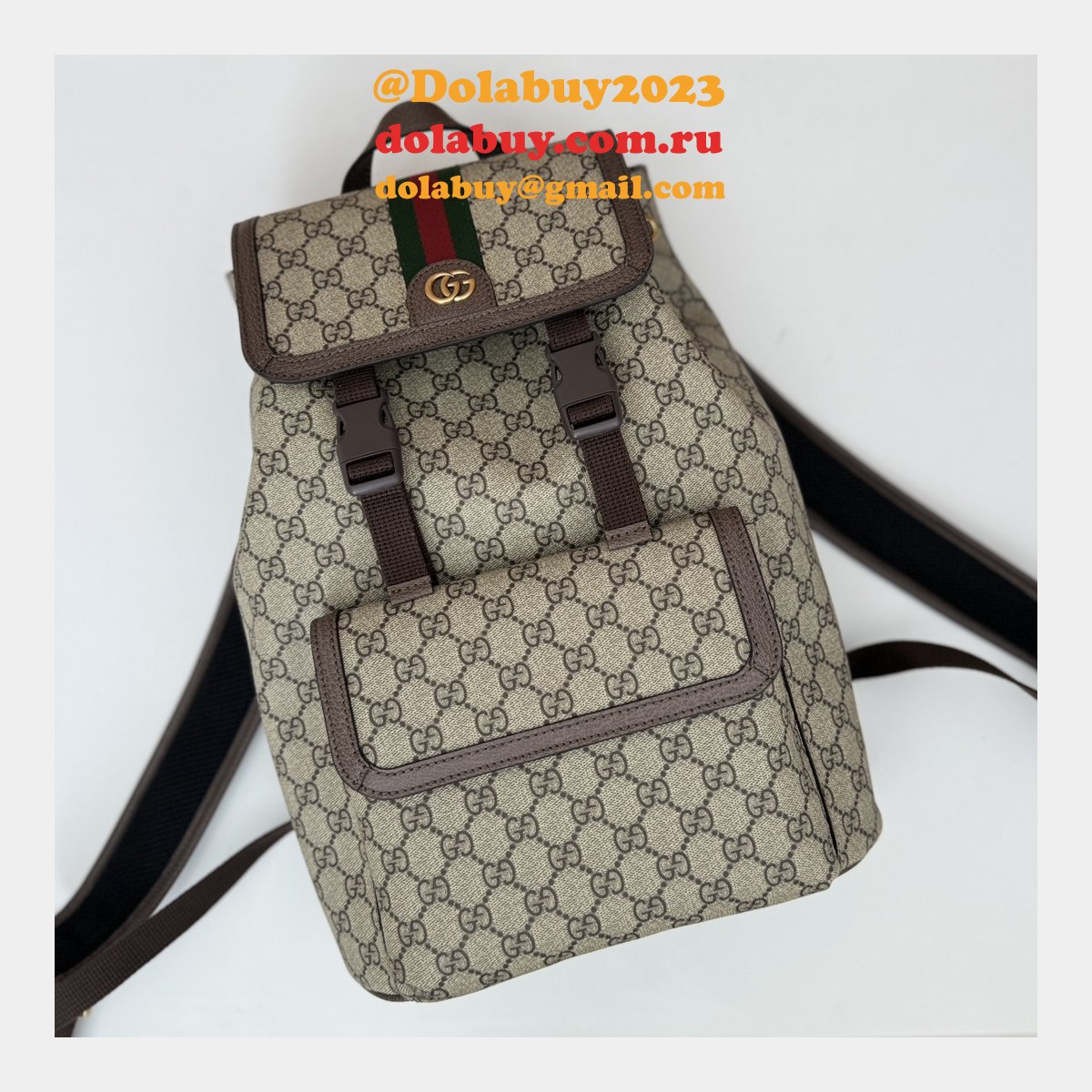 men G*u*i 792114 ophidia small gg backpack ebony supreme copy bag