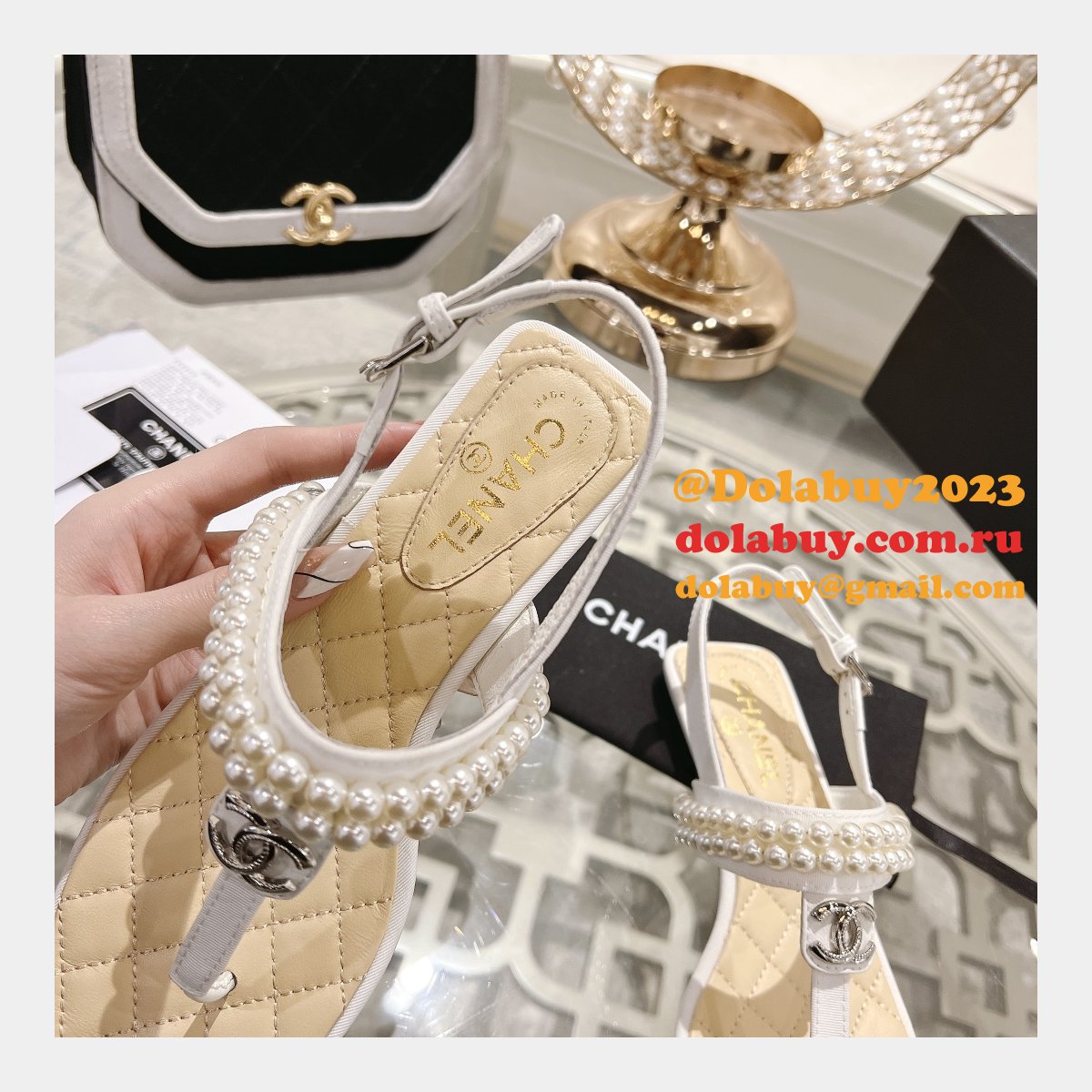 TOP CC REPLICAS FLAT SANDALS