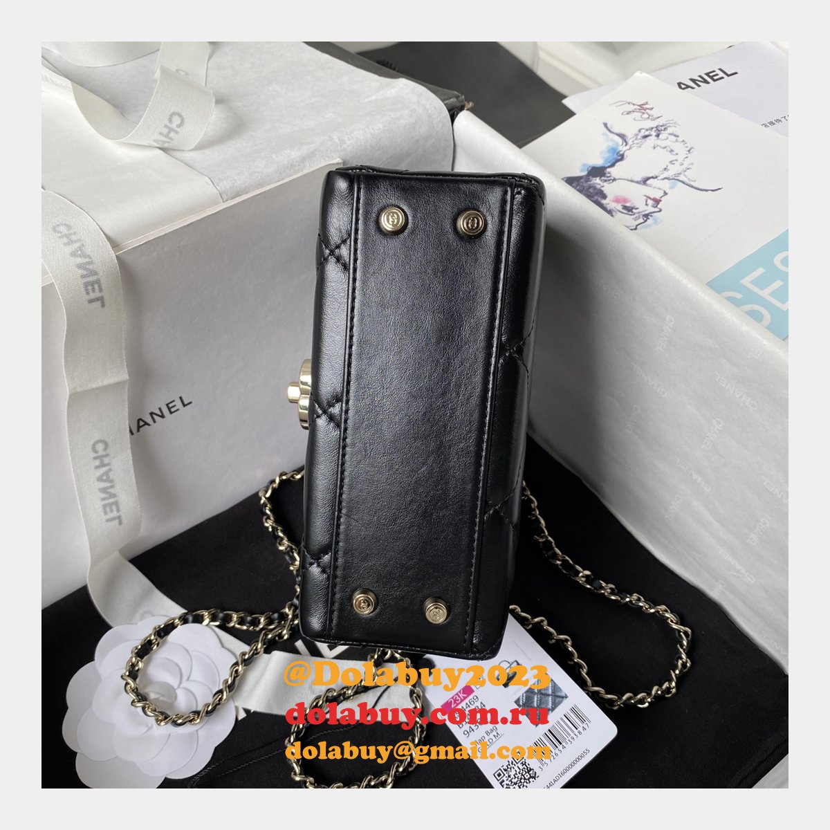 Top Quality Replicas Shiny Box Tote 1:1 Mirror AS4469 Bag