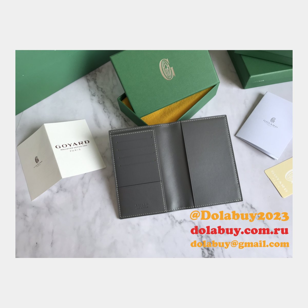 Top Quality Goyard Multi-Color Passport Best Wallet