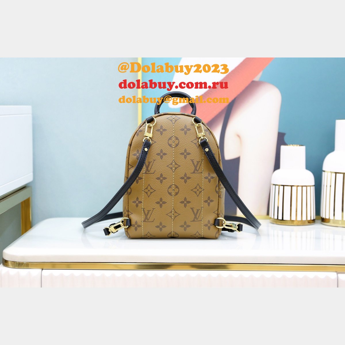 Louis Vuitton Top Quality Palm Springs Mini Monogram M44872 Brown