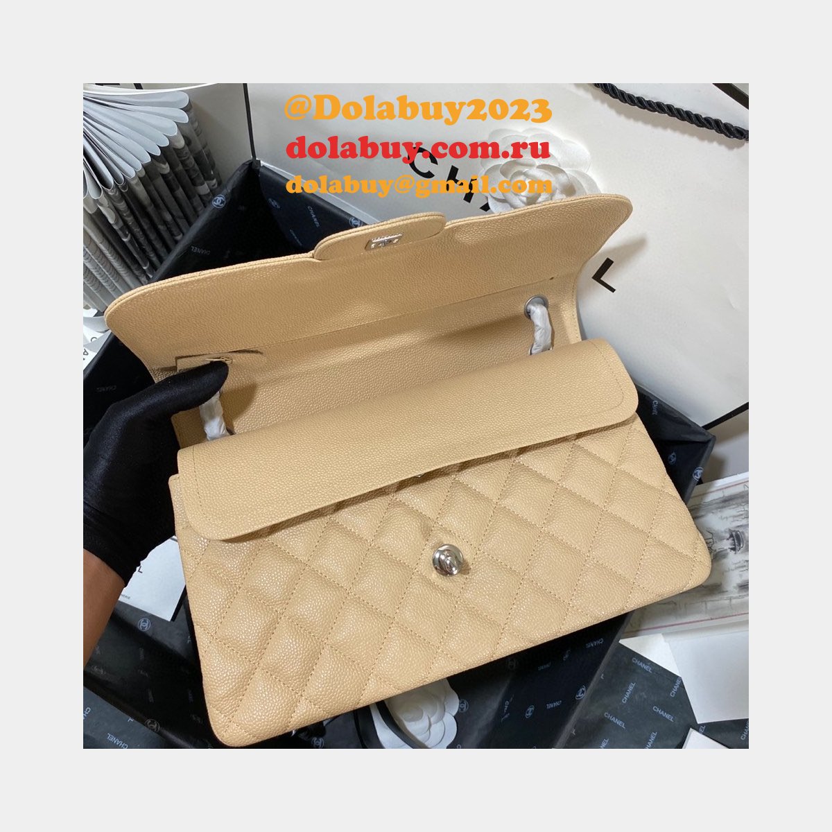 High Quality CC CF Classic Flap Jumbo Bags 30CM on Sale