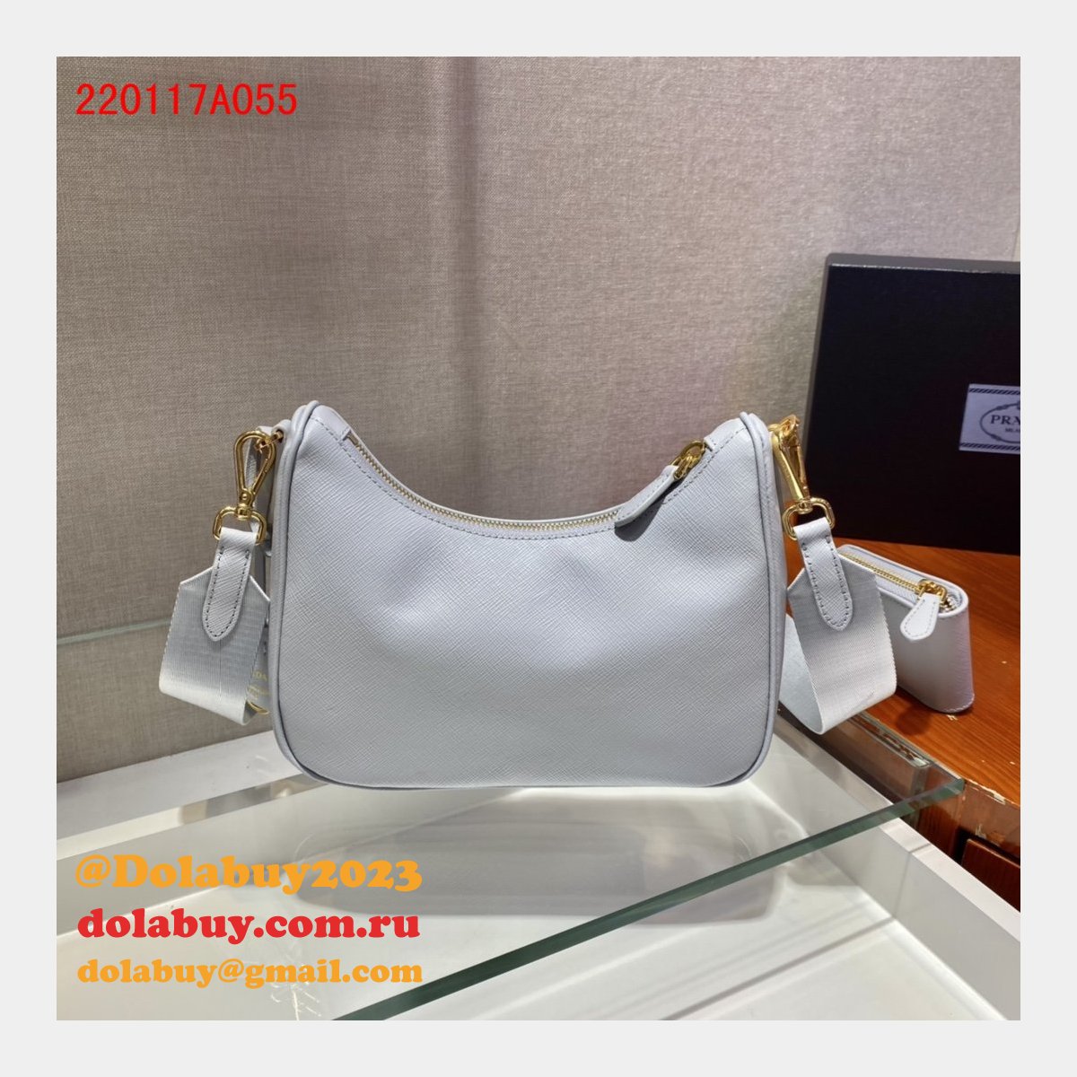 Replica Prada Handbags Cheap Highest Quality For Leather Hobo Re-Edition You