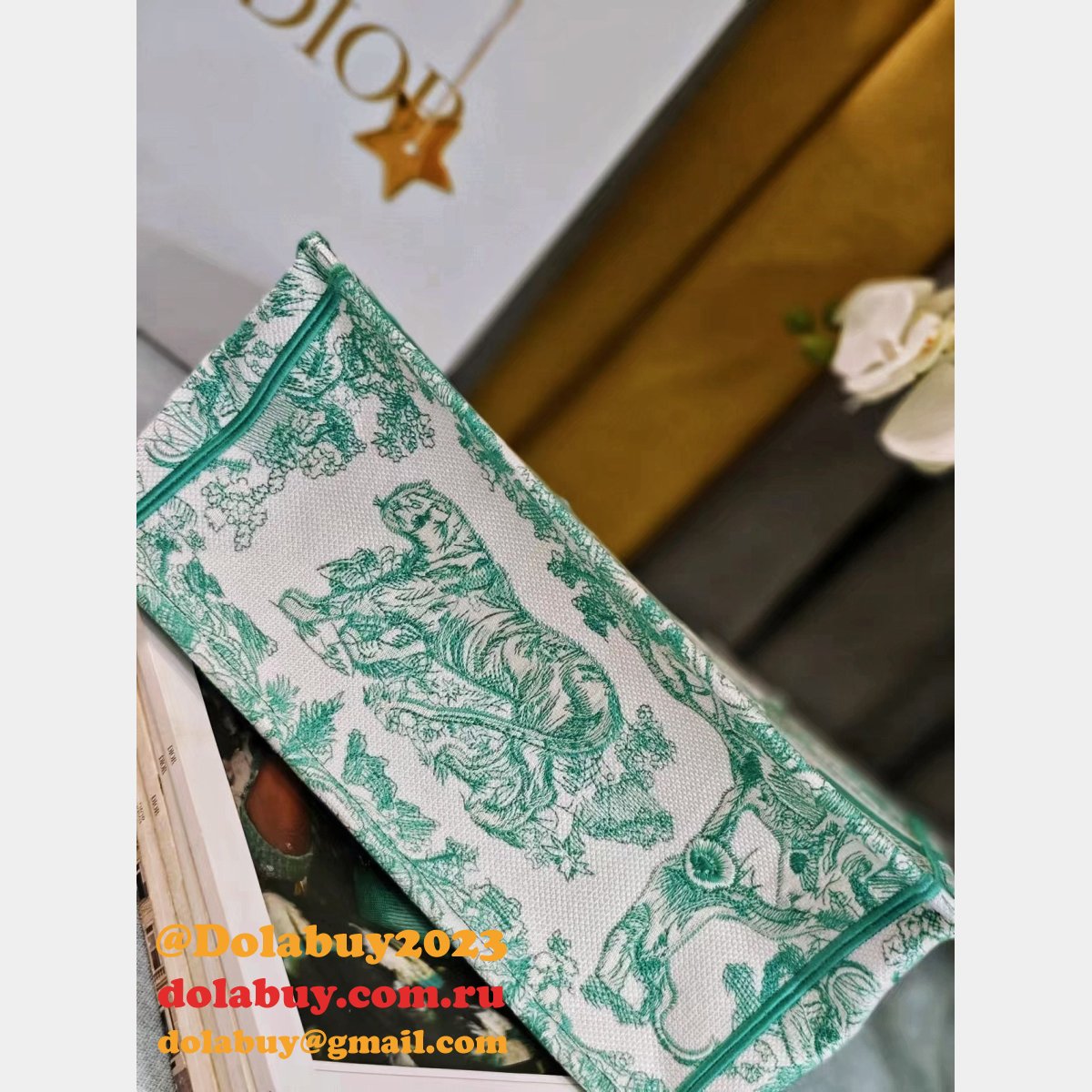 Top Quality Christian Dior Paris  Reverse book Tote