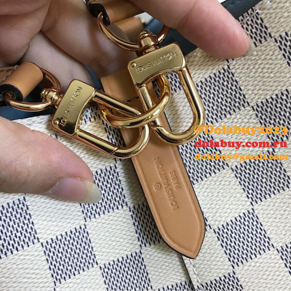 Replicas Louis Vuitton Best NéoNoé MM Damier Azur Canvas  N50042 Bag