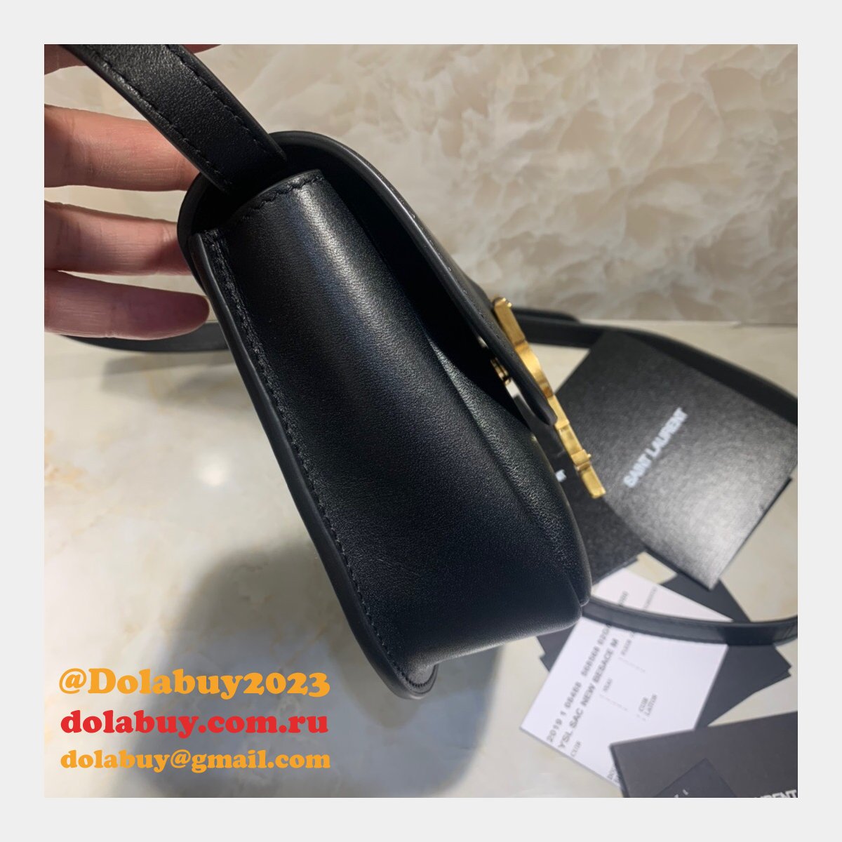 YSL Luxury Kaia small satchel 619740 smooth leather
