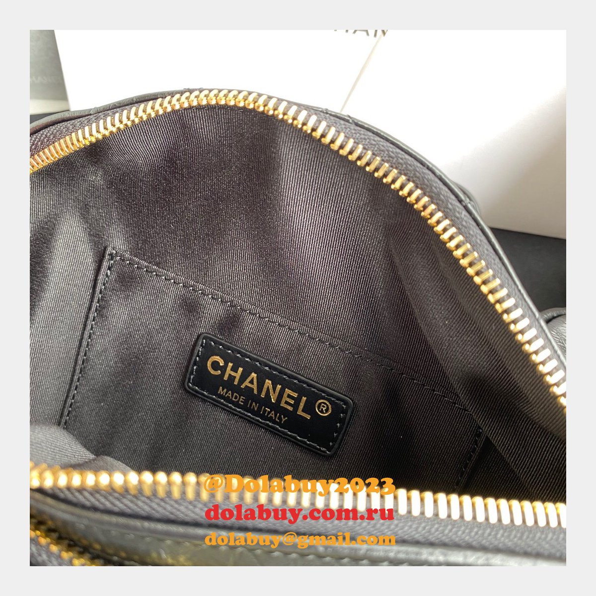 Buy Online CC AAA+ Calfskin Waist AS1077 Black Bag