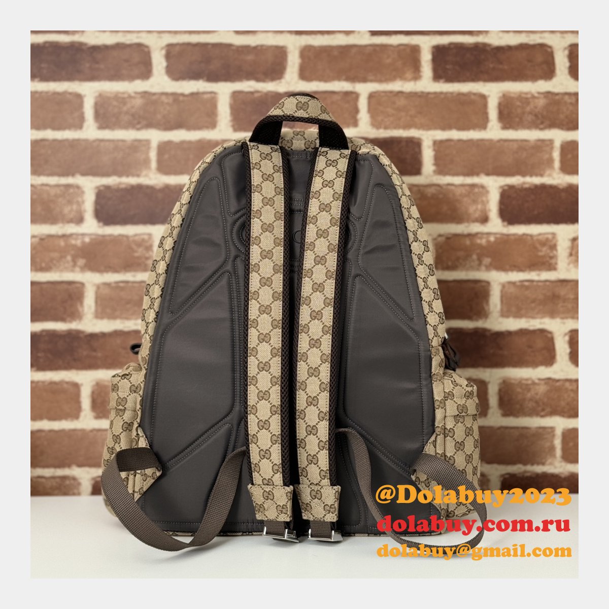 top mens backpack wholesale G*u*i logo 800182 inspired bag