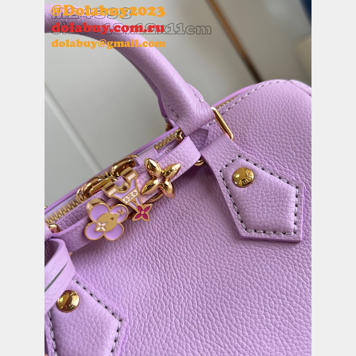 Shop Top M24598 Louis Vuitton Speedy Cheap Purple Replica Bag