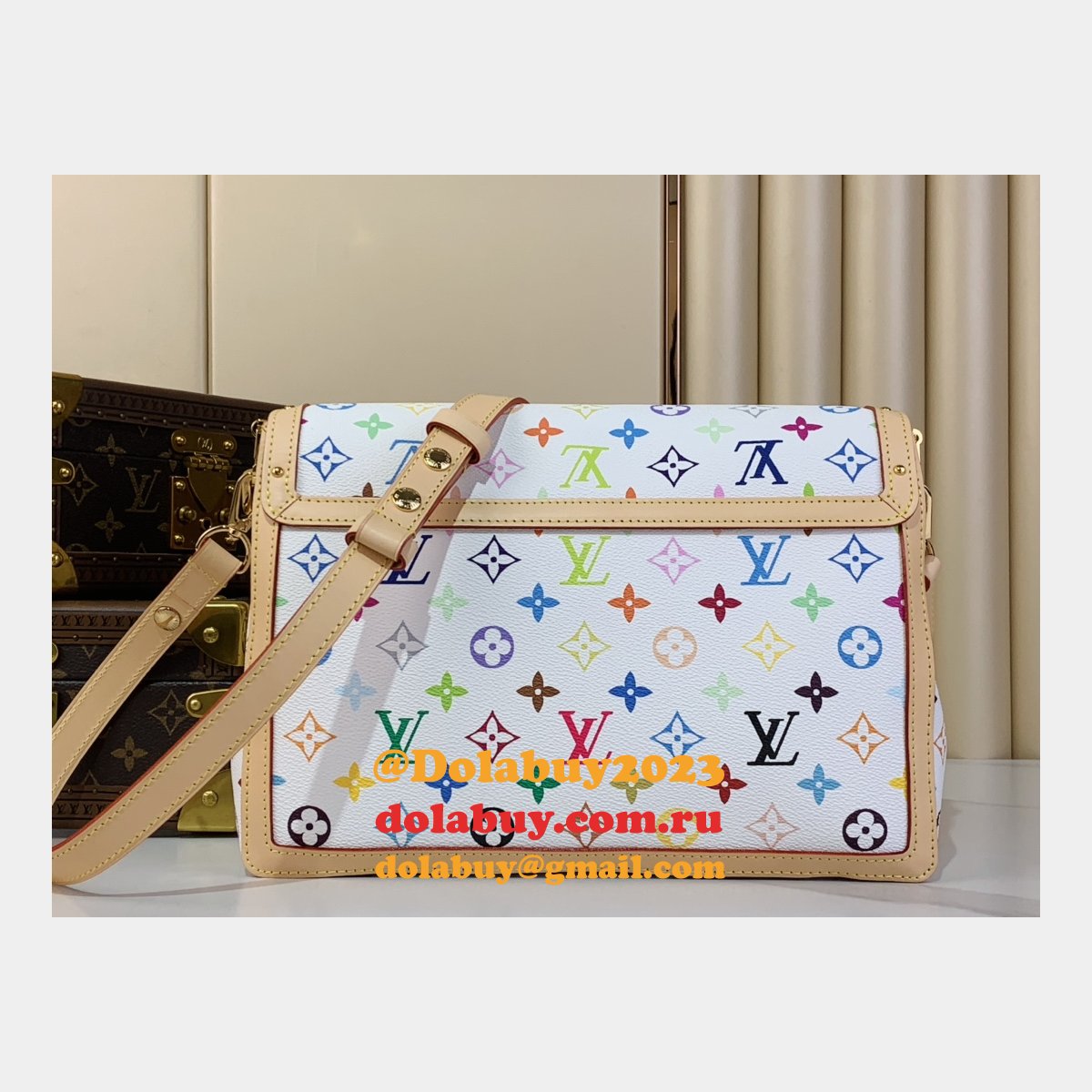 Louis Vuitton M13255 LV x TM Dauphine Soft GM Other Monogram Canvas Bag