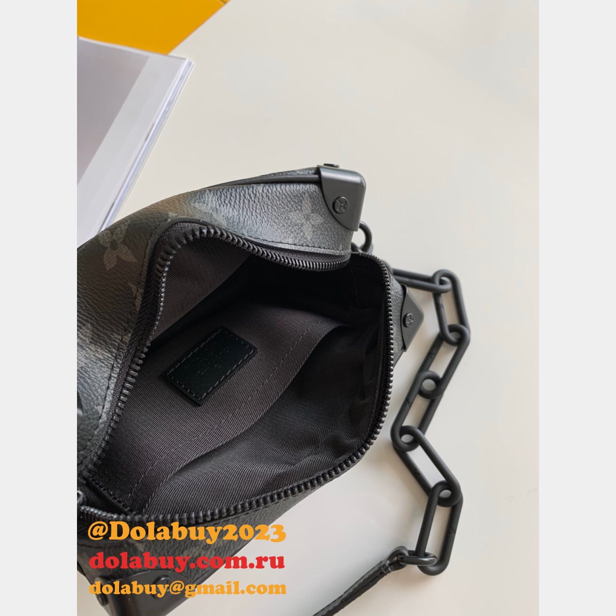 Louis Vuitton Mini Soft Trunk Bag Black M44735 Best Sale