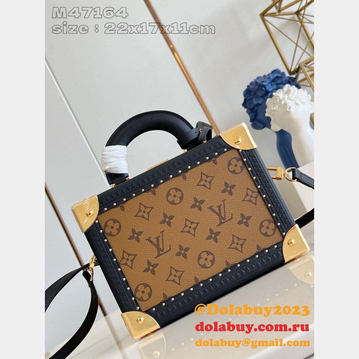 Louis Vuitton Inspired M47164 Petite Valise Monogram Reverse Bag
