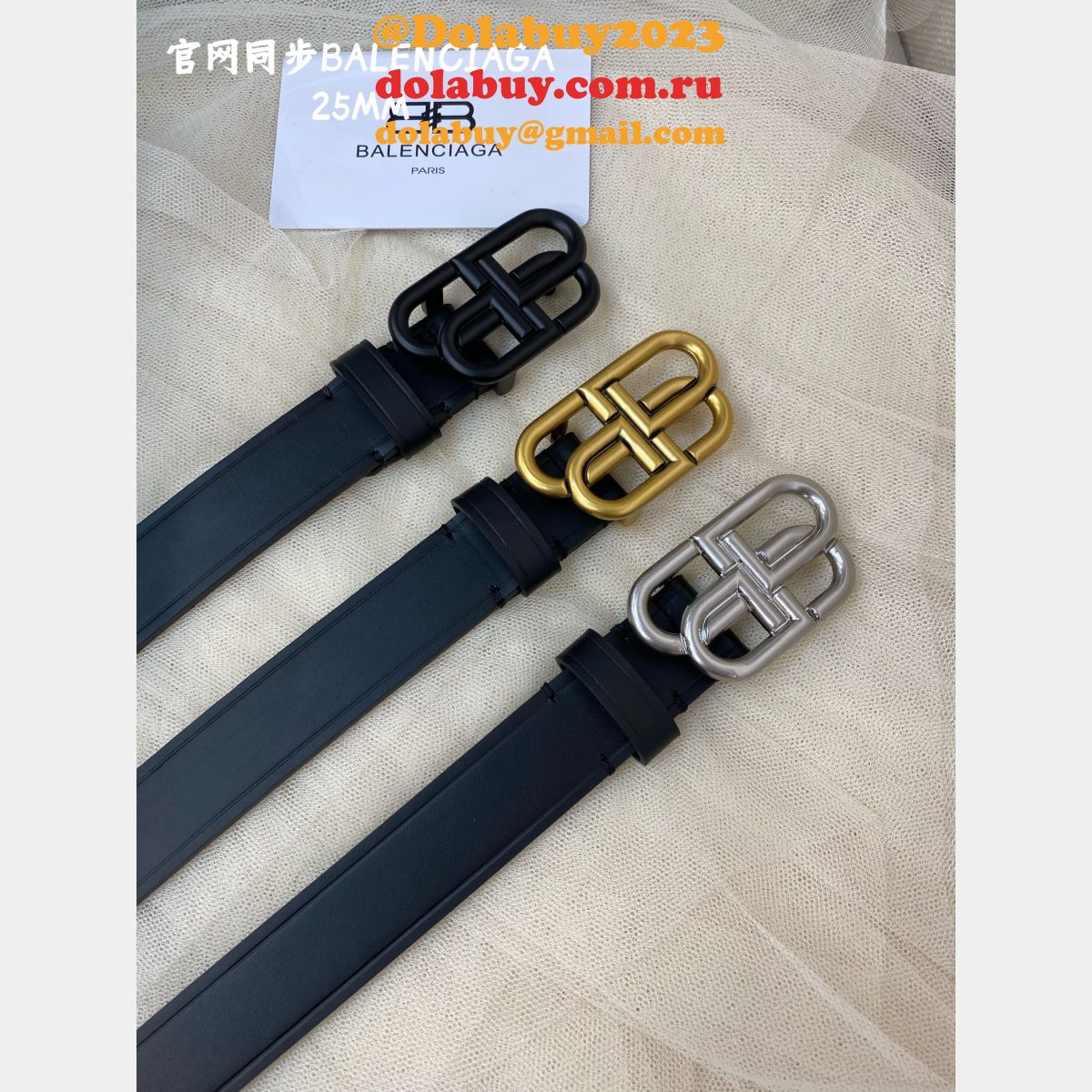 High Quality Luxury Balenciaga Replica 1:1 Mirror Belts
