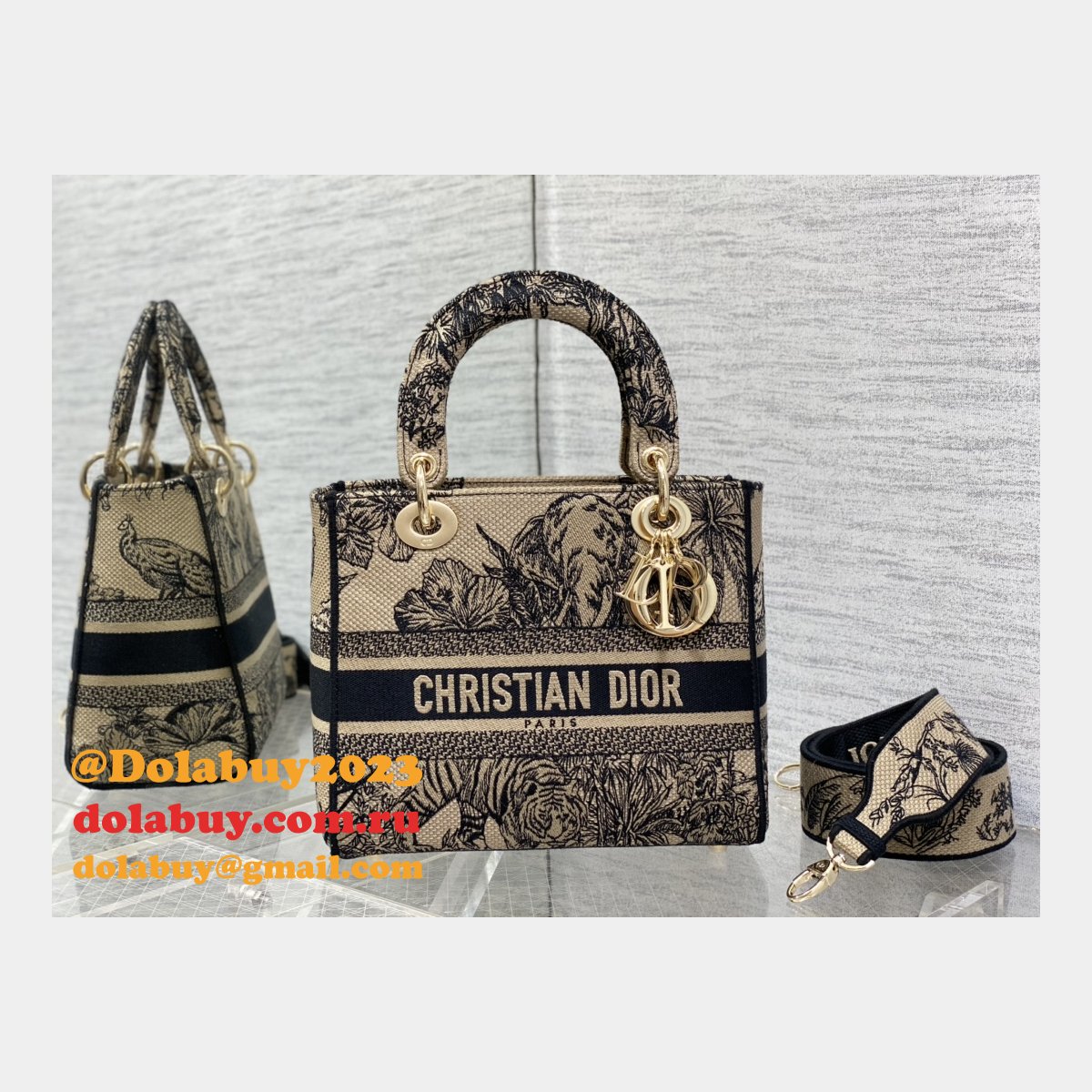 Christian Dior Perfect Designer Replica Lady Dior 24cm Handbags
