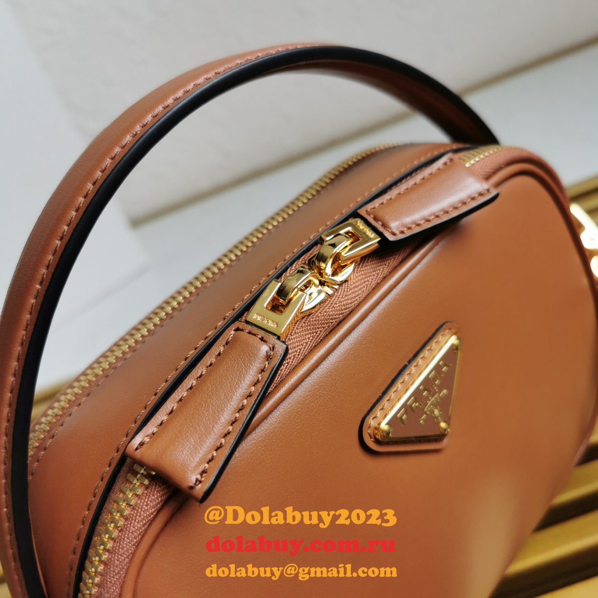 Prada 1BH203  Saffiano Leather Replica Envelope Best Bag
