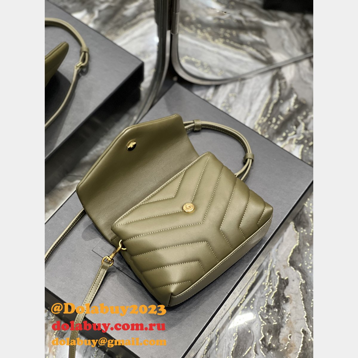 REPLICA YSL 467072 LOULOU SHOULDER BAG 20CM
