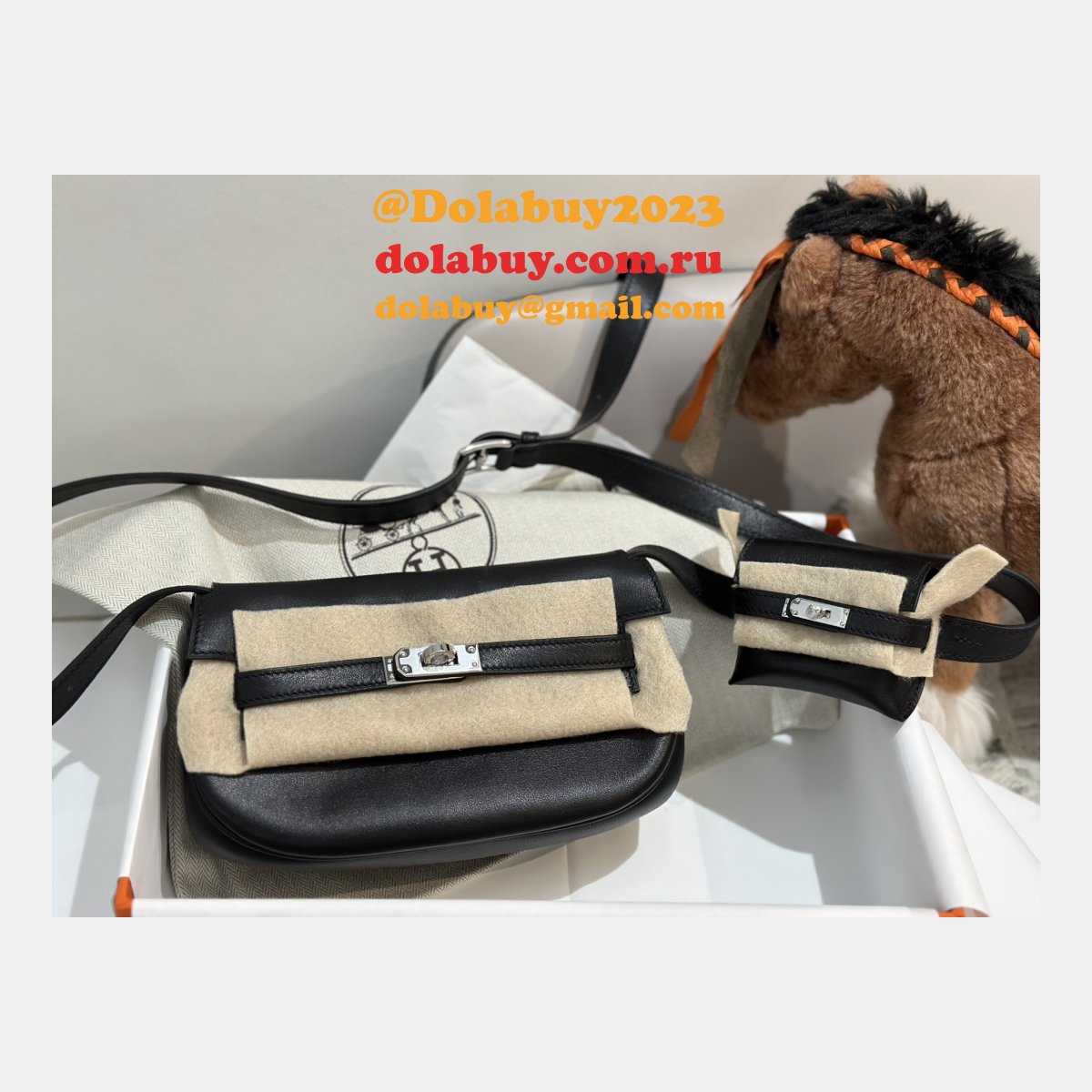 Designer hermes kelly moove 17cm swift leather Luxury bag