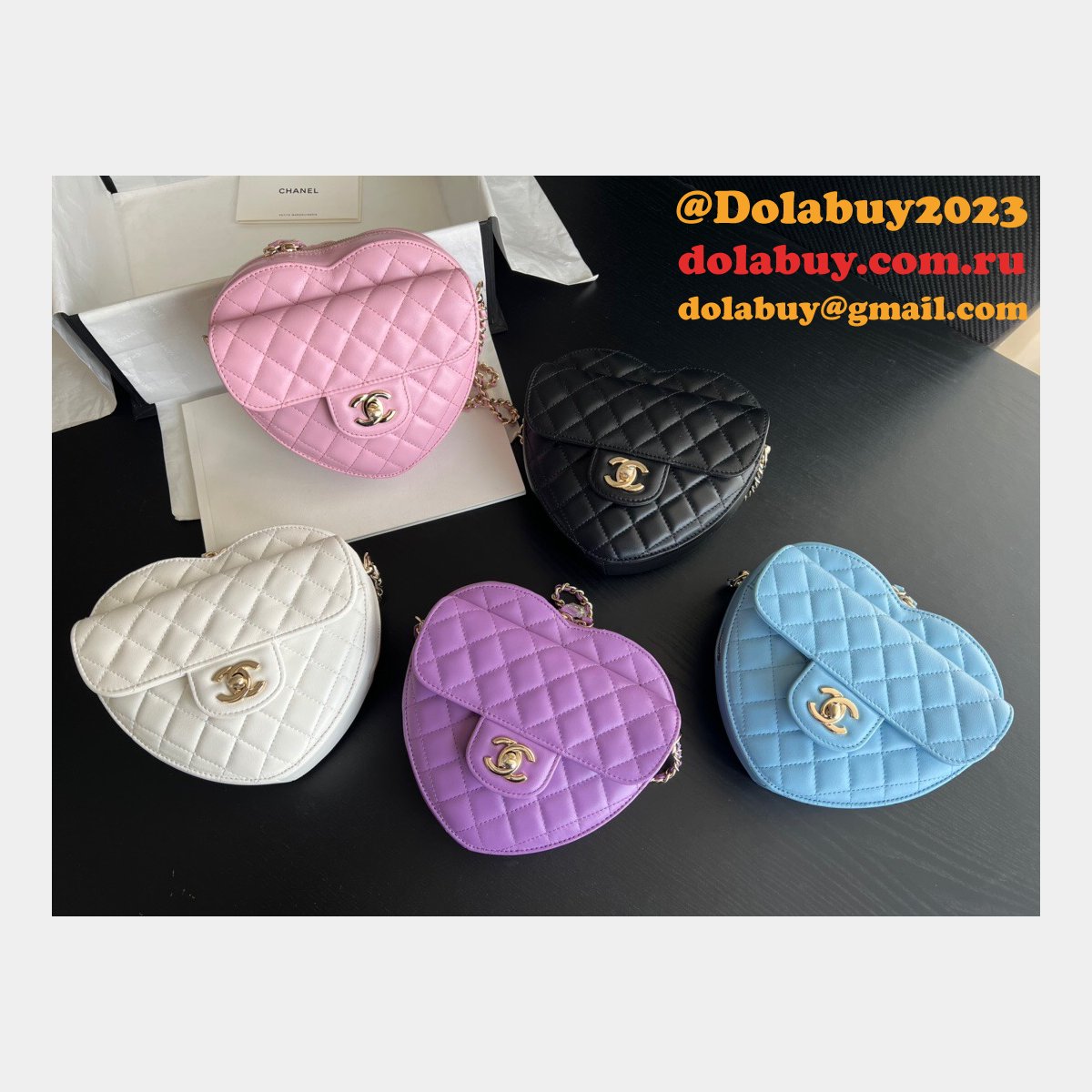 Perfect Replica Heart Bag AS3191 Lambskin Fake Designer Bags