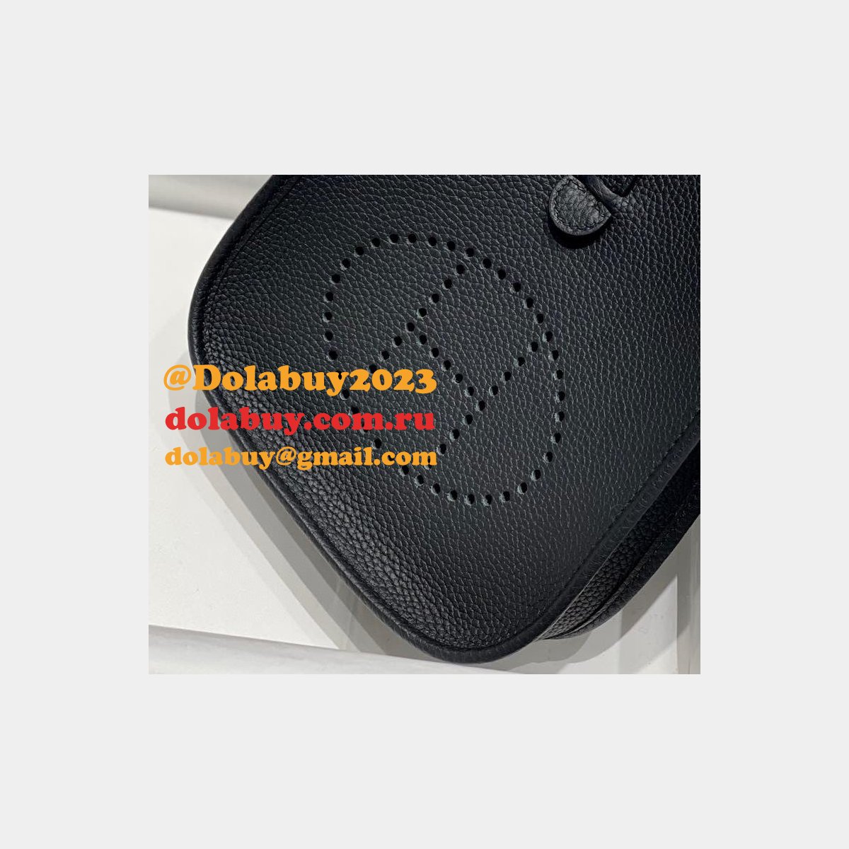 Replica Hermes Mini Evelyne TPM Bag Black