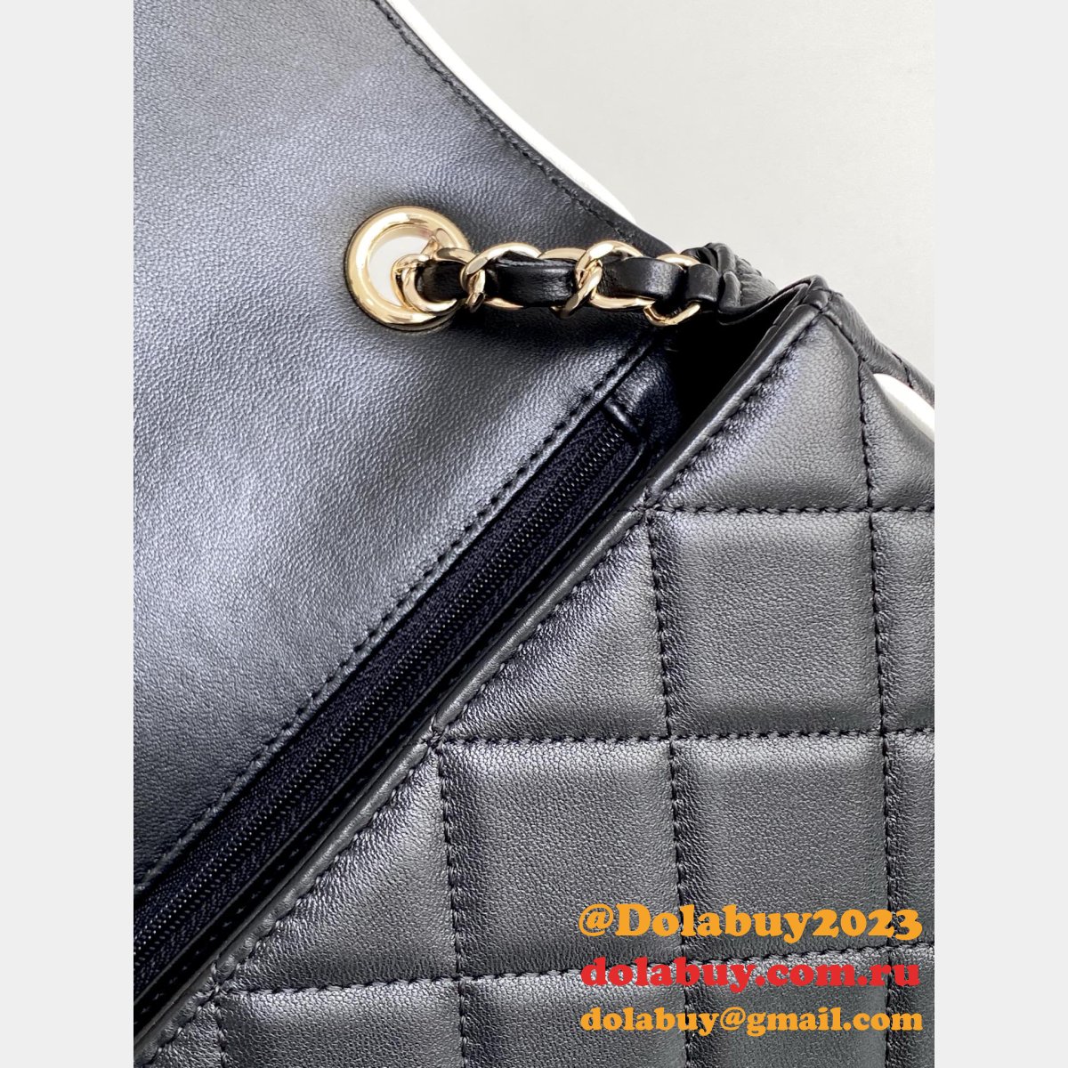 Fake 7 Star Mini Lambskin Flap Quality AS5151 Black Bag