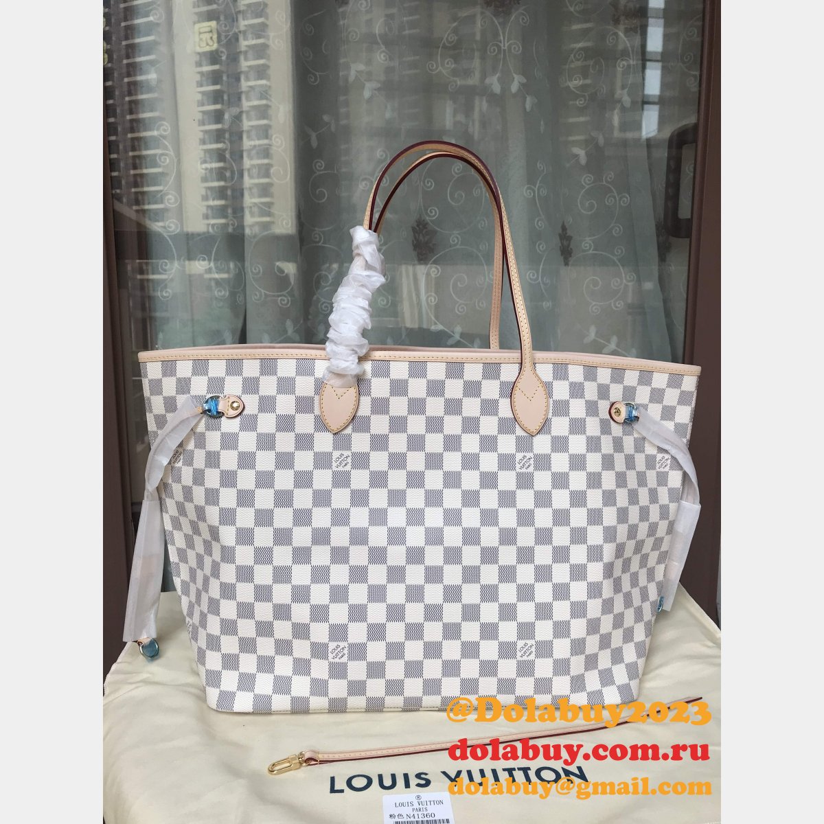 Top Quality Louis Vuitton Wholesale Damier Neverfull N41360 GM