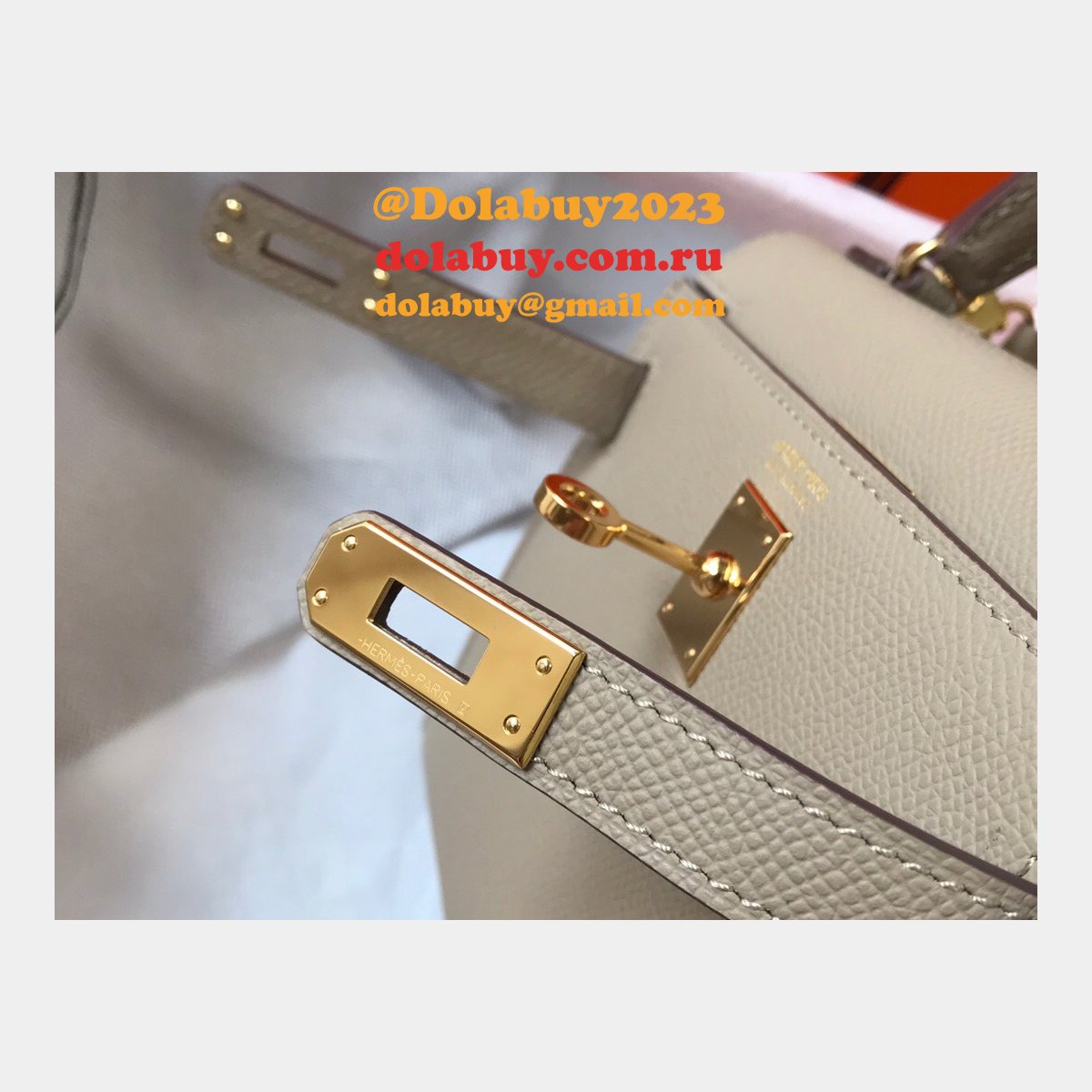 Earth yellow Mini Kelly Hermes Replica Handbags