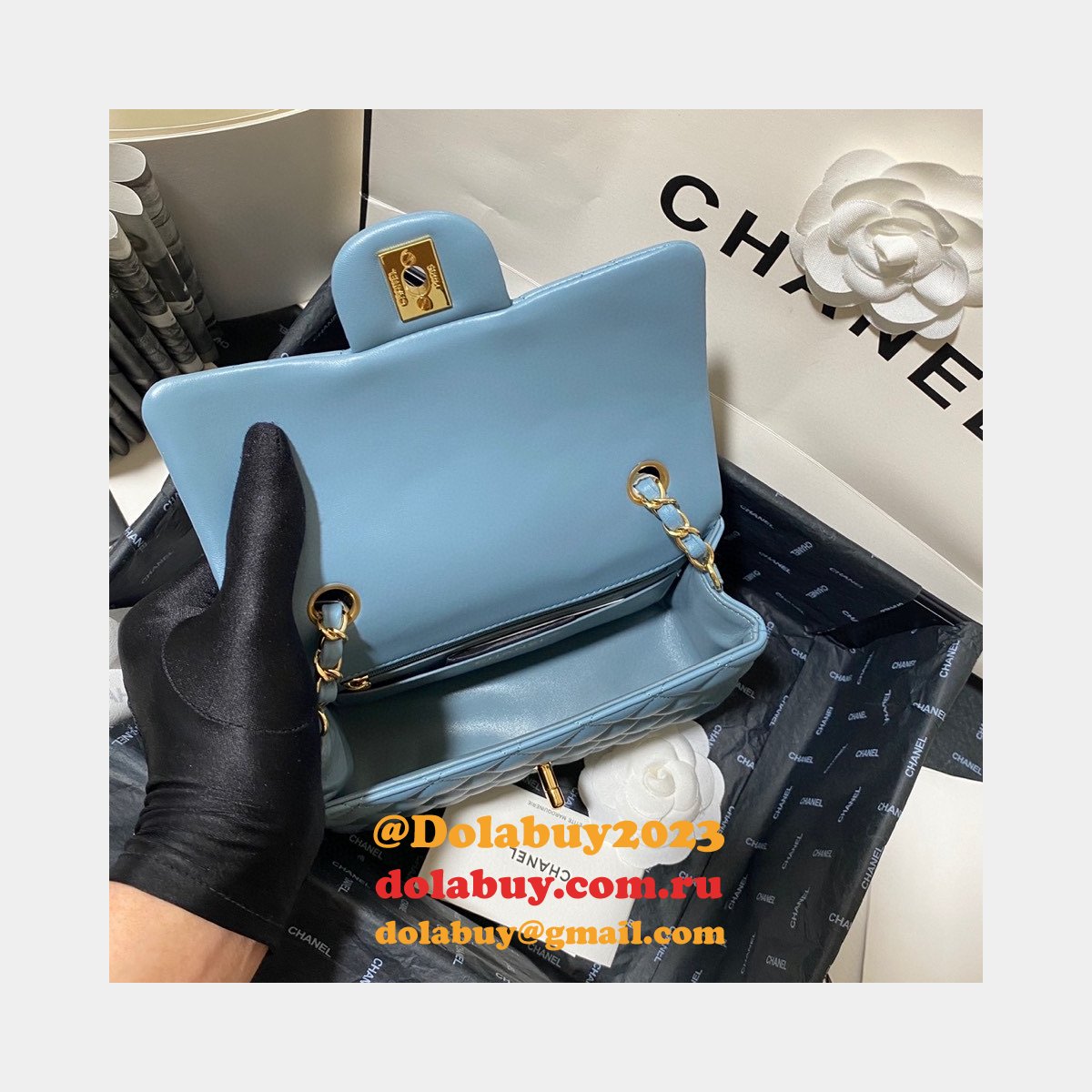 Wholesale CC Lambskin Flap Perfect 20CM Bag 1116